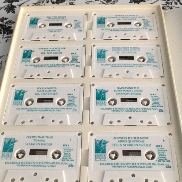 Dr. Ted Broer Presents Eat Drink & Be Healthy Audio Cassettes - Picture 3 of 8